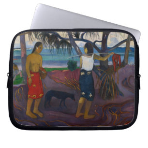 Paul Gauguin Under the Pandanus, 1891 (oil on ca Laptop Sleeve