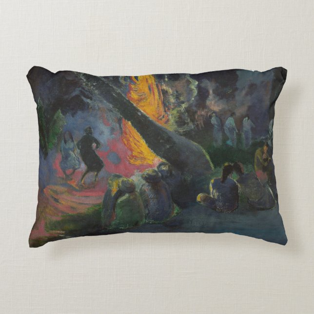Paul Gauguin - Upa Upa (The Fire Dance) Decorative Cushion (Front)
