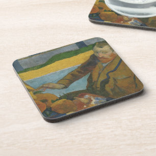 Paul Gauguin Vincent van Gogh painting sunflowers Coaster
