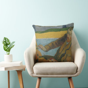 Paul Gauguin Vincent van Gogh painting sunflowers  Cushion