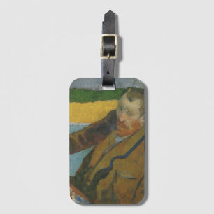 Paul Gauguin Vincent van Gogh painting sunflowers  Luggage Tag