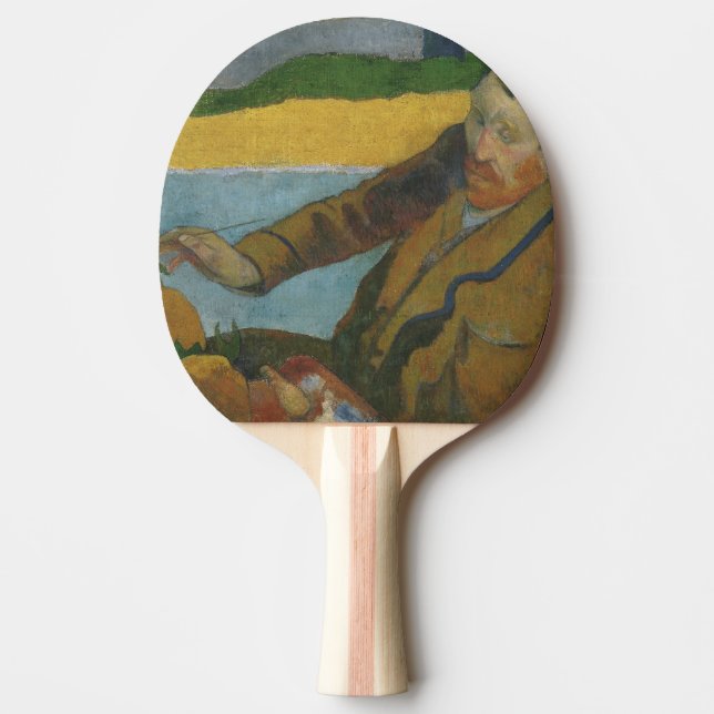 Paul Gauguin Vincent van Gogh painting sunflowers  Ping Pong Paddle (Front)