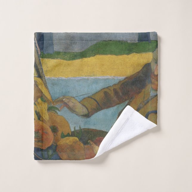 Paul Gauguin Vincent van Gogh painting sunflowers  Wash Cloth (Wash Cloth)