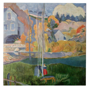 Paul Gauguin Vintage The David Mill in Pont-Aven Ceramic Tile