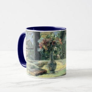 Paul Gauguin Vintage Vase of Flowers at the Window Mug