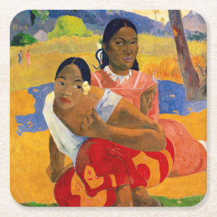 Paul Gauguin - When Will You Marry? Square Paper Coaster