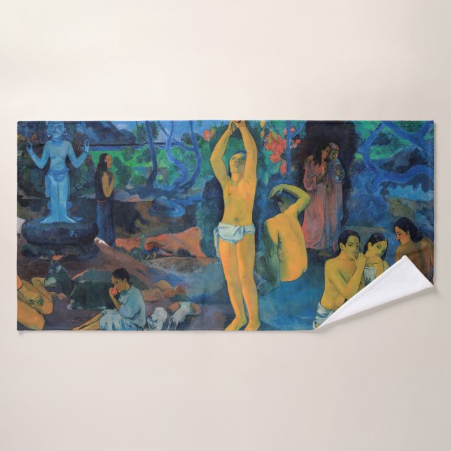 Paul Gauguin - Where Do We Come From? Bath Towel Set (Bath Towel)
