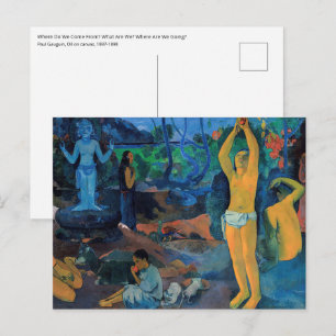 Paul Gauguin - Where Do We Come From? Postcard
