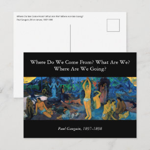 Paul Gauguin - Where Do We Come From? Postcard