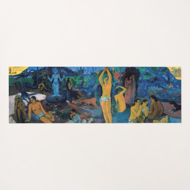 Paul Gauguin - Where Do We Come From? Yoga Mat (Back (Horizontal))