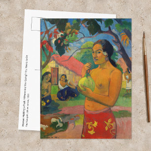 Paul Gauguin - Woman Holding a Fruit Postcard