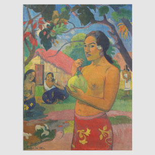 Paul Gauguin - Woman Holding a Fruit Tissue Paper