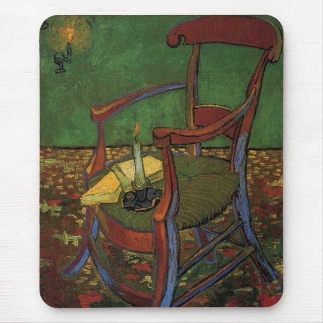 Paul Gauguin's Armchair by Vincent van Gogh Mouse Pad (Front)