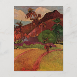 Paul Gauguin's Tahitian Landscape (1893) Postcard