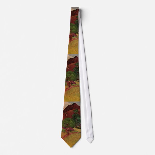 Paul Gauguin's Tahitian Landscape (1893) Tie (Front)