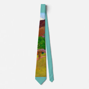Paul Gauguin's Tahitian Landscape famous painting Tie