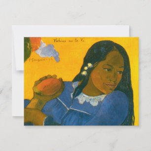 Paul Gauguin's Woman with a Mango (1892) Invitation