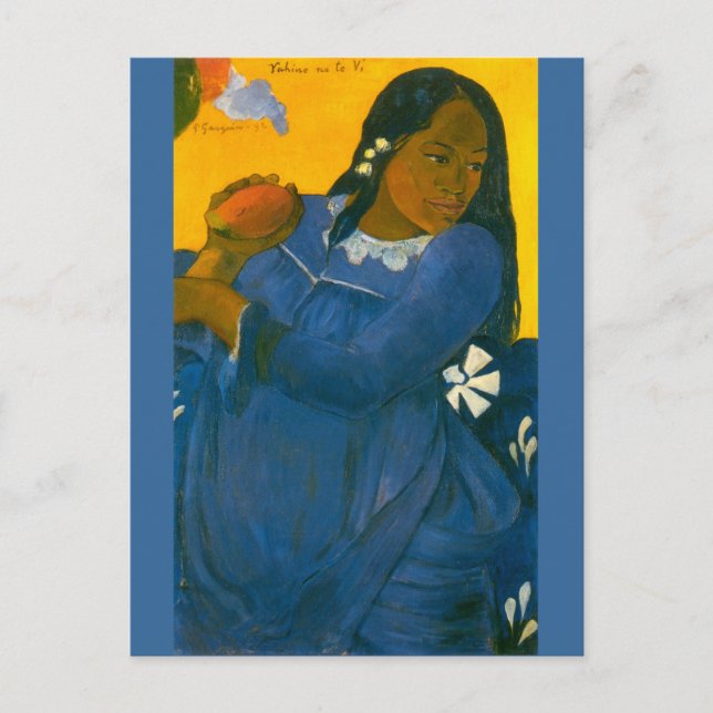 Paul Gauguin's Woman with a Mango (1892) Postcard (Front)