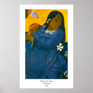 Paul Gauguin's Woman with a Mango (1892) Poster