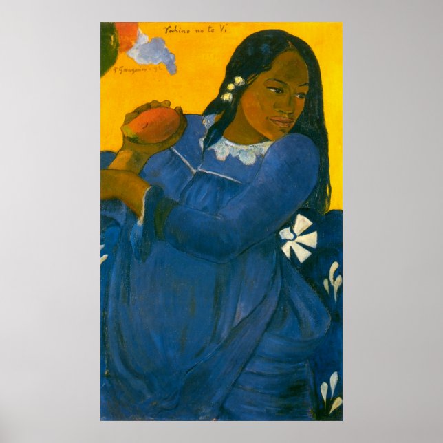 Paul Gauguin's Woman with a Mango (1892) Poster (Front)