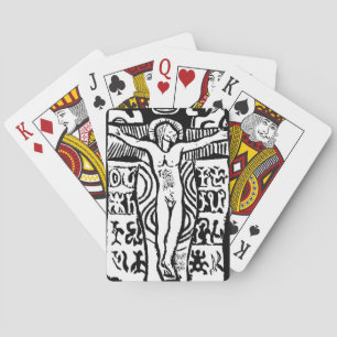 Paul Gauguin's Woodcut of Crucifix Playing Cards