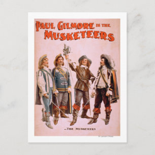 Paul Gilmore in The Musketeers Theatrical Postcard