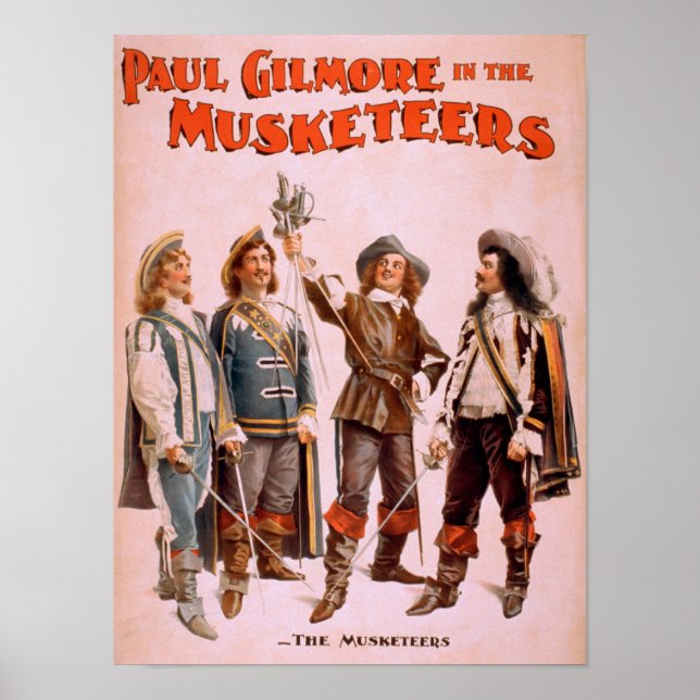 Paul Gilmore in The Musketeers Theatrical Poster (Front)