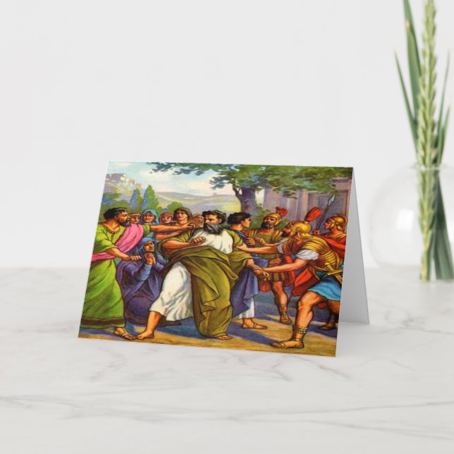 Paul going to prison Greeting card (Front)