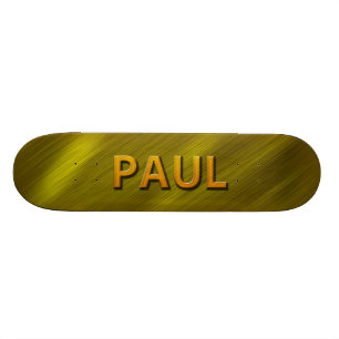 paul gold custom skateboard deck by mantisgraffix