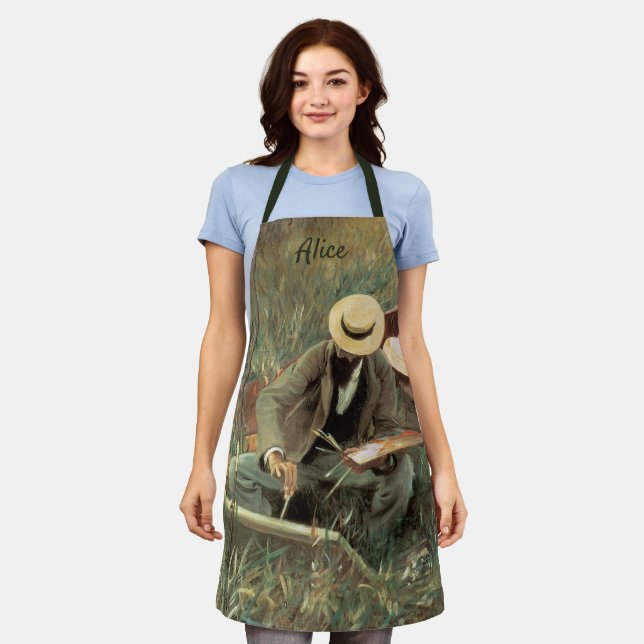 Paul Helleu Sketching with His Wife by JS Sargent Apron (Worn)