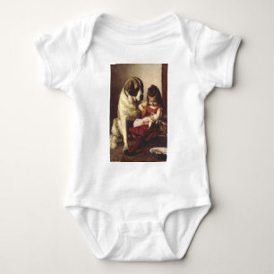 Paul Hermann Wagner: Best Friends Victorian Art Baby Bodysuit