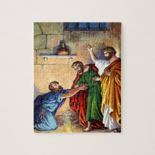 paul in jail at philippi Puzzle Design