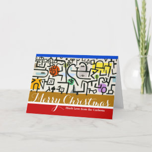 Paul Klee Abstract Expressionist Rich Harbour Holiday Card