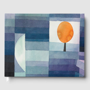 Paul Klee Abstract Tree Blue Painting Guest Book
