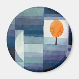 Paul Klee Abstract Tree Blue Painting Magnet