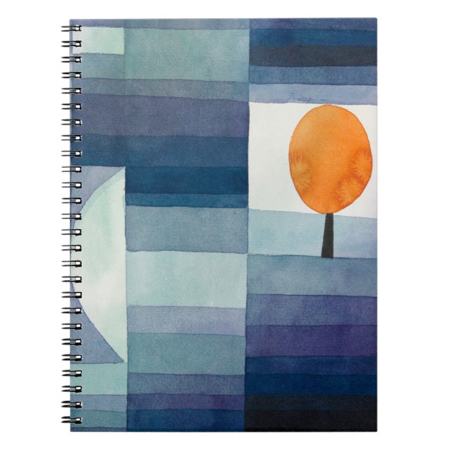 Paul Klee Abstract Tree Blue Painting Notebook (Front)