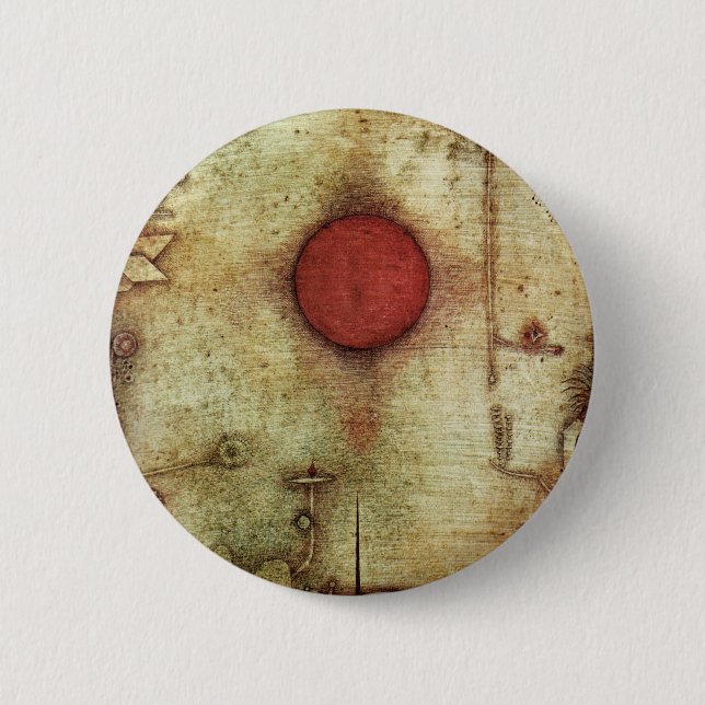 Paul Klee Ad Marginem Painting 6 Cm Round Badge (Front)