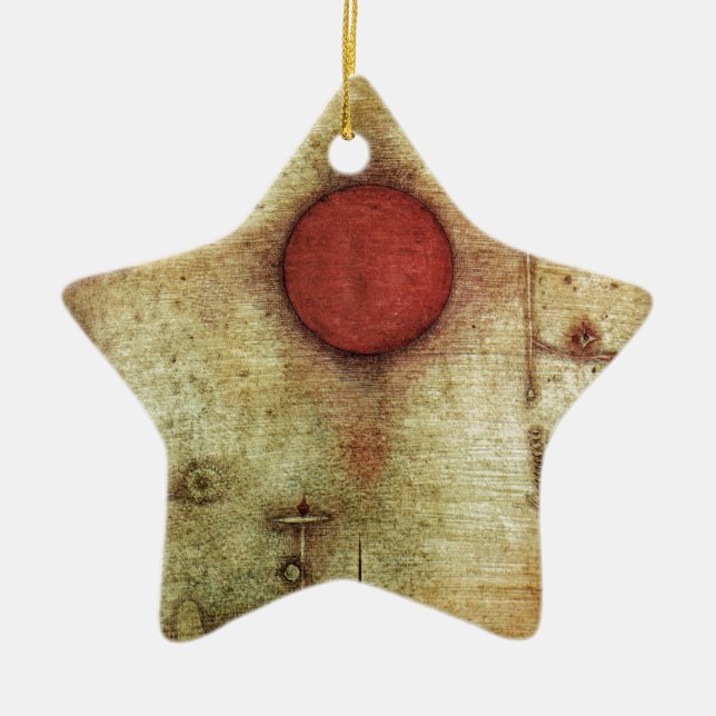 Paul Klee Ad Marginem Painting Ceramic Tree Decoration (Front)