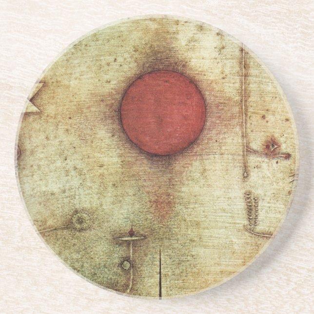Paul Klee Ad Marginem Painting Coaster (Front)