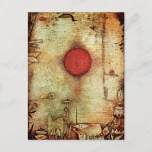 Paul Klee Ad Marginem Painting Holiday Postcard