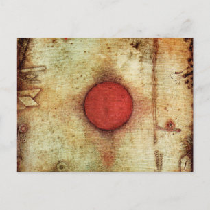 Paul Klee Ad Marginem Painting Postcard