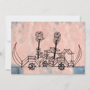 Paul Klee - Alter Dampler (Old Steamboat), Card