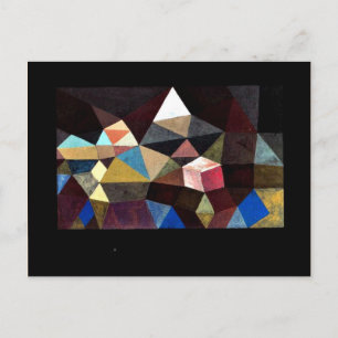 Paul Klee art - Crystalline Landscape Postcard