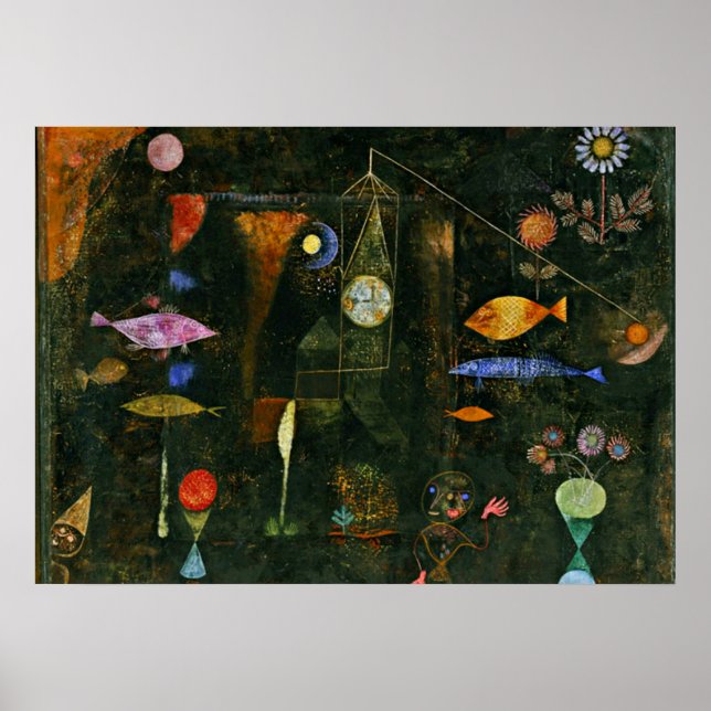 Paul Klee art: Fish Magic, famous Klee painting Poster (Front)