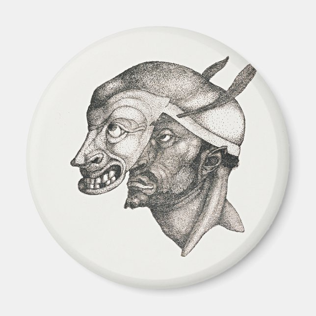 Paul Klee art, Komiker, Magnet (Front)