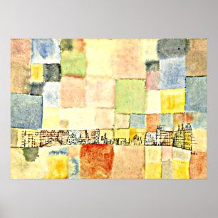 Paul Klee art - New district in M Poster