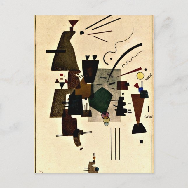 Paul Klee art: Warmed Cool Postcard (Front)