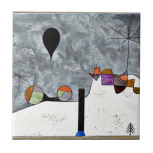 Paul Klee art: Winter Painting Ceramic Tile