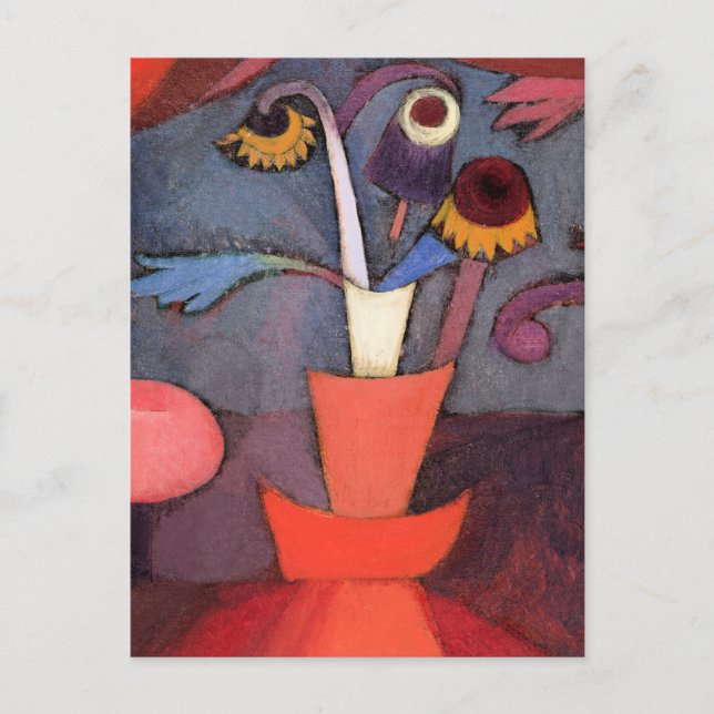 Paul Klee, Autumn Flower, Postcard (Front)