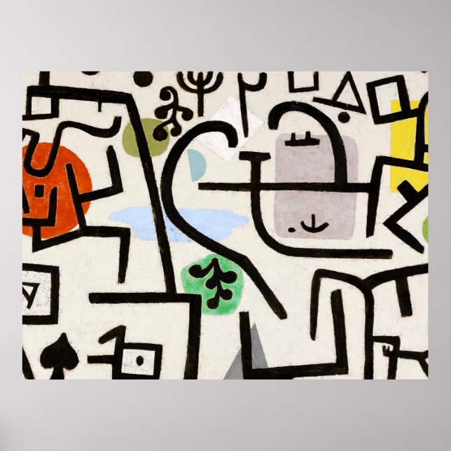 Paul Klee, Bauhaus Abstract Art Poster (Front)